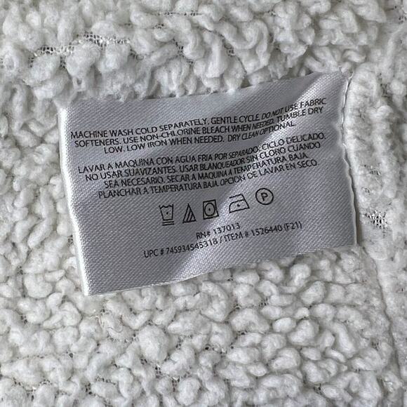 ORVIS Gray &‎ White Pullover Sweater Sherpa Lined 1/4 Zip Men's Size XXL Winter - Picture 6 of 8